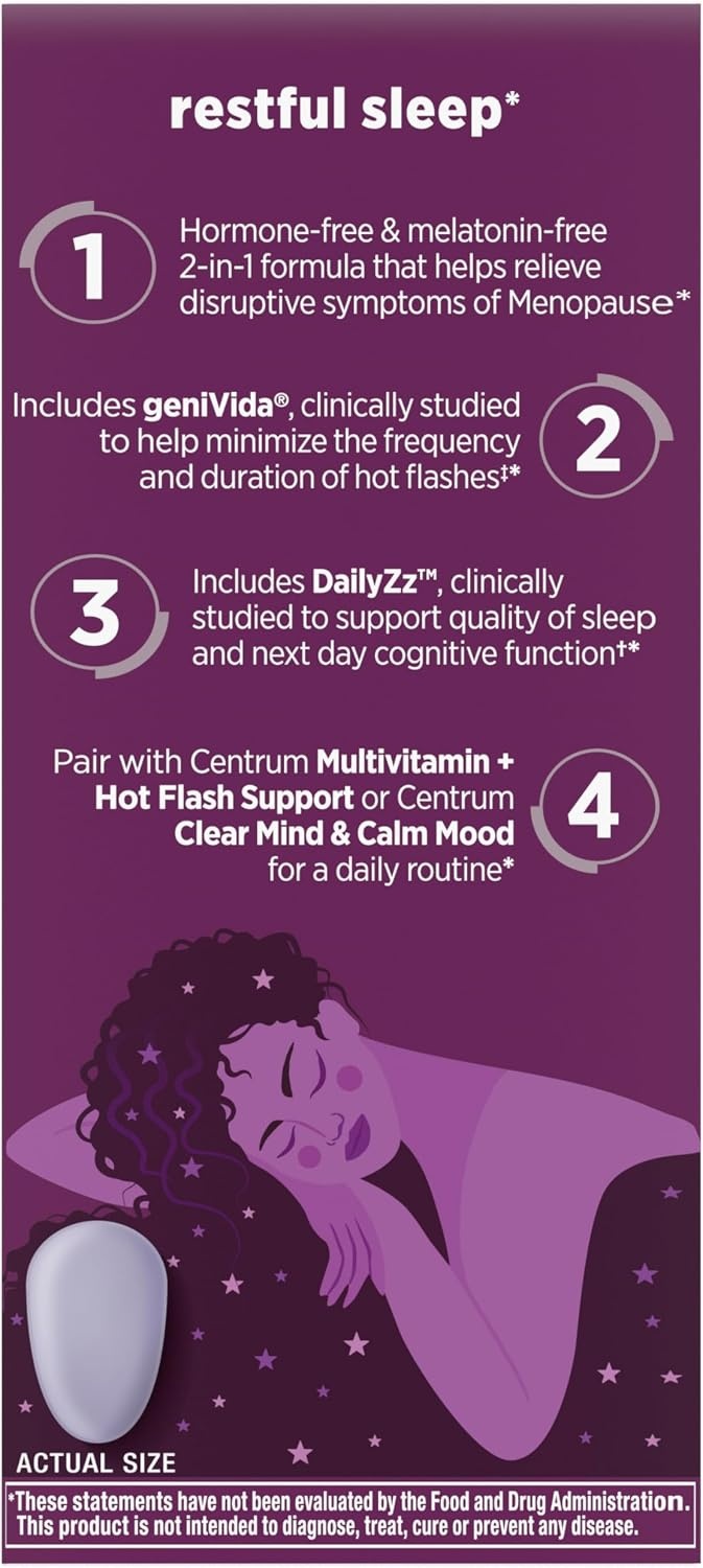 image:imageCentrum Restful Sleep Menopause Support Tablets 28 Count28 Count Pack of 2